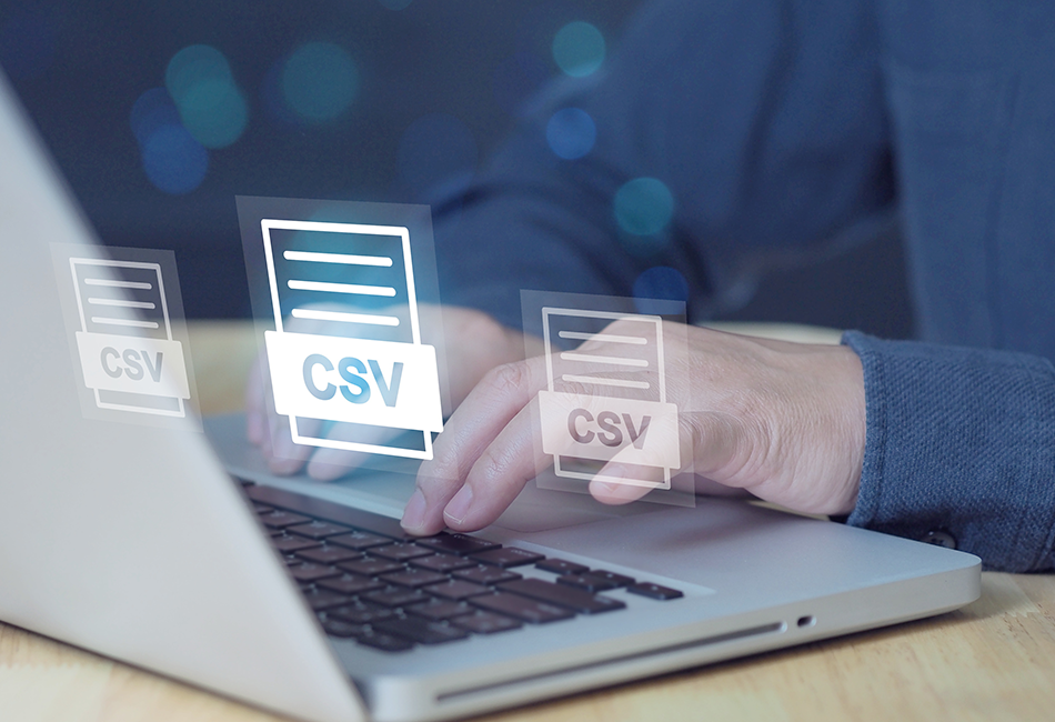 CSV file